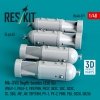 RESKIT RS48-0571 Mk-XVII Depth bombs (350 lb) (4 pcs) (PB4Y-1, PB4Y-2, PBY/PBN, PB2Y, SB2C, SOC, SO3C, SC, SBD, JRF, J4F, TBF/TBM, PV-1, PV-2, PBM, PBJ, OS2U, SB2U ) (3D Printed) (1/48)